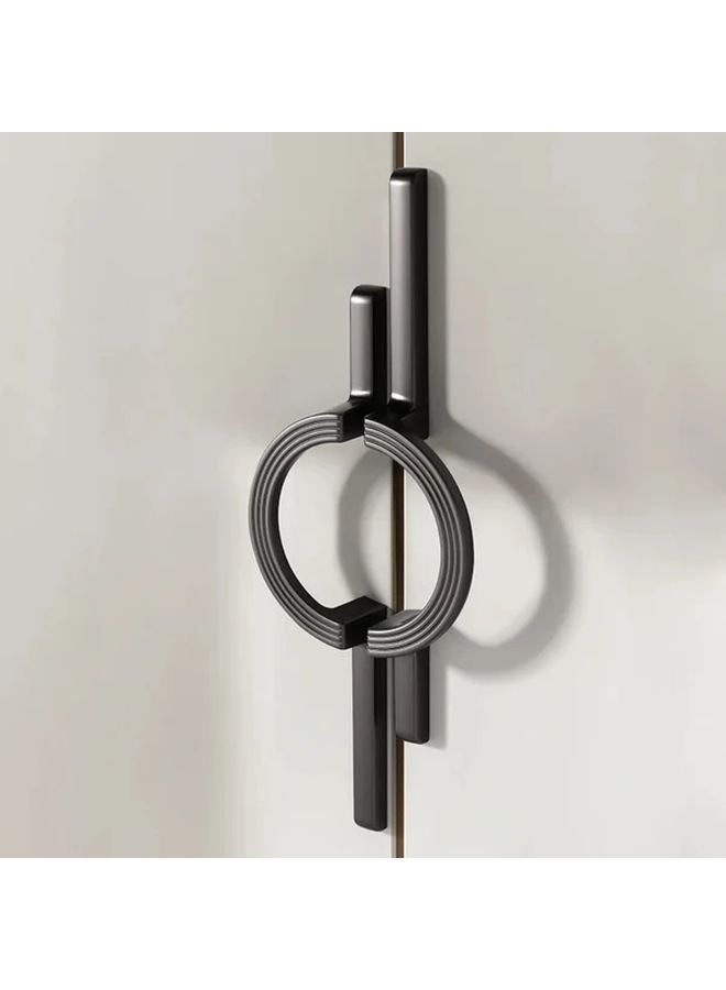 Golden Long Handled Metal Pulls For Wardrobe Furniture Cabinet 1 Pair - Image 2