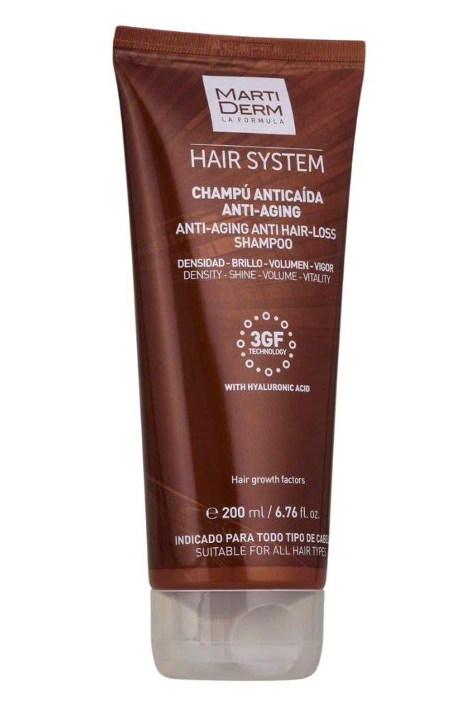 Martiderm Hair System Anti-Aging Anti Hair-Loss Shampoo for All Hair Types 200ml - Image 1