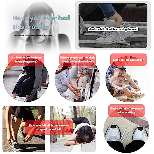 LT Easiyl 2 Pairs Tieless Shoelace Buckle Magnetic Quick Release Clasp No Tie Lazy Shoelace Lock fits Sneakers Canvas Casual Shoes Boots, Blue - Image 2