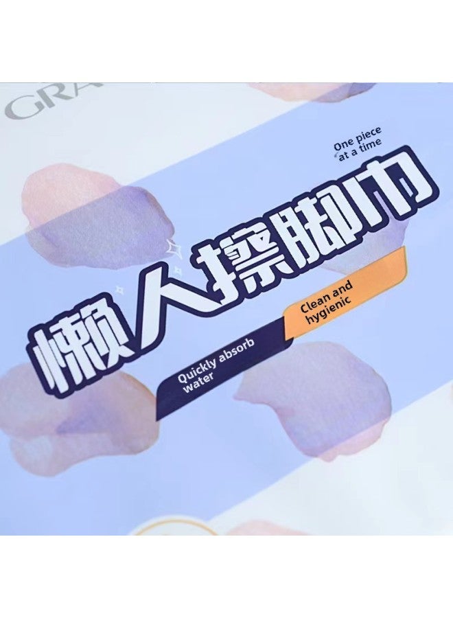 منشفة قدم جيليا مثبتة على الحائط مصنوعة من لب الخشب السميك للاستخدام المزدوج للملابس العائلية الرطبة والجافة لتنظيف الوجه في الفنادق منشفة قطنية ناعمة - اللون: أبيض - المواصفات: 25*20 - Image 4