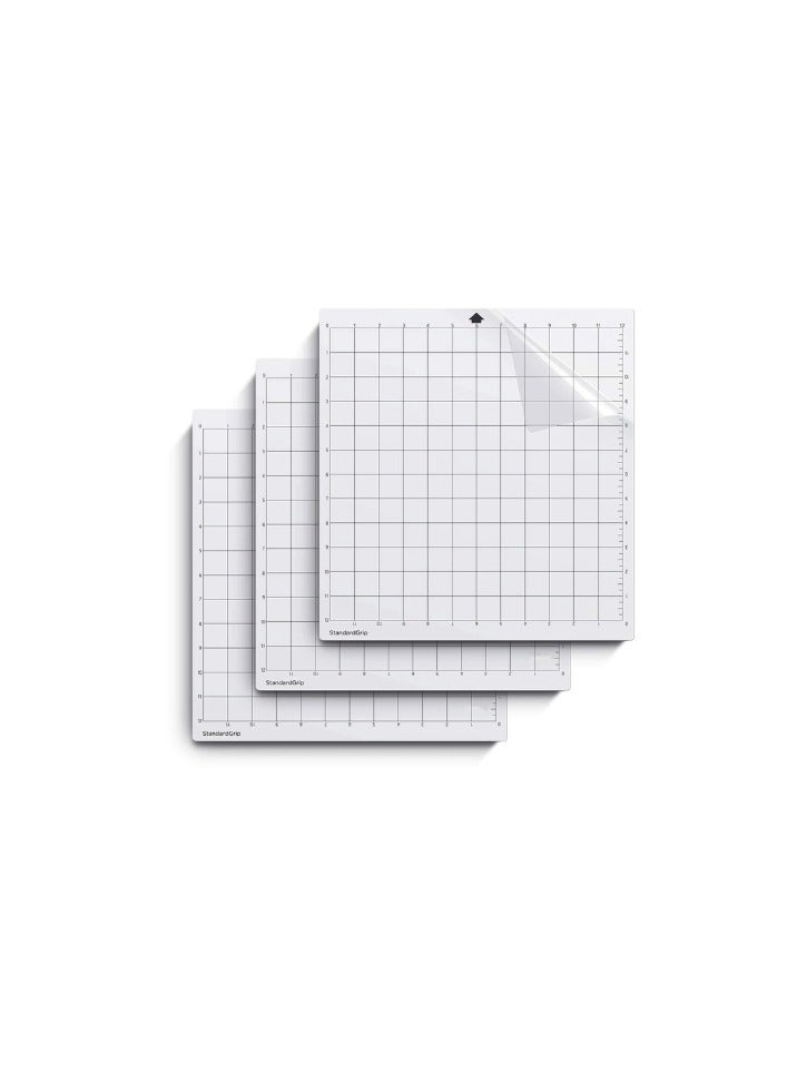 Kalon 12x12 Adhesive Cutting Mat for Silhouette Cameo Mat for 4/3/2/1 Cut Mats With Clear Film Cover for Silhouette Cameo Plotter Machine 3PCS - Image 1