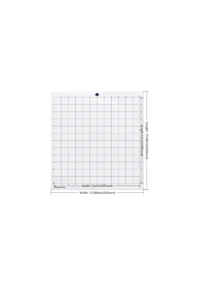 Kalon 12x12 Adhesive Cutting Mat for Silhouette Cameo Mat for 4/3/2/1 Cut Mats With Clear Film Cover for Silhouette Cameo Plotter Machine 3PCS - Image 2