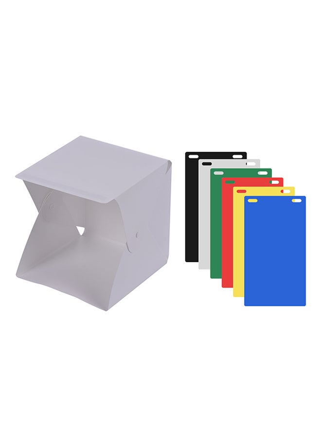 Portable DIY LED Studio Light Box Tent Kit White - Image 1