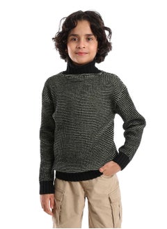 Wool Boys Pullover With Multi Design