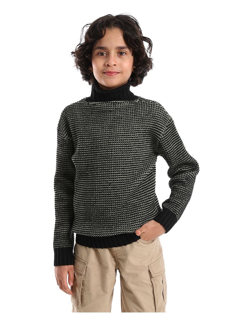 Caesar - Wool Boys Pullover With Multi Design - Image 1