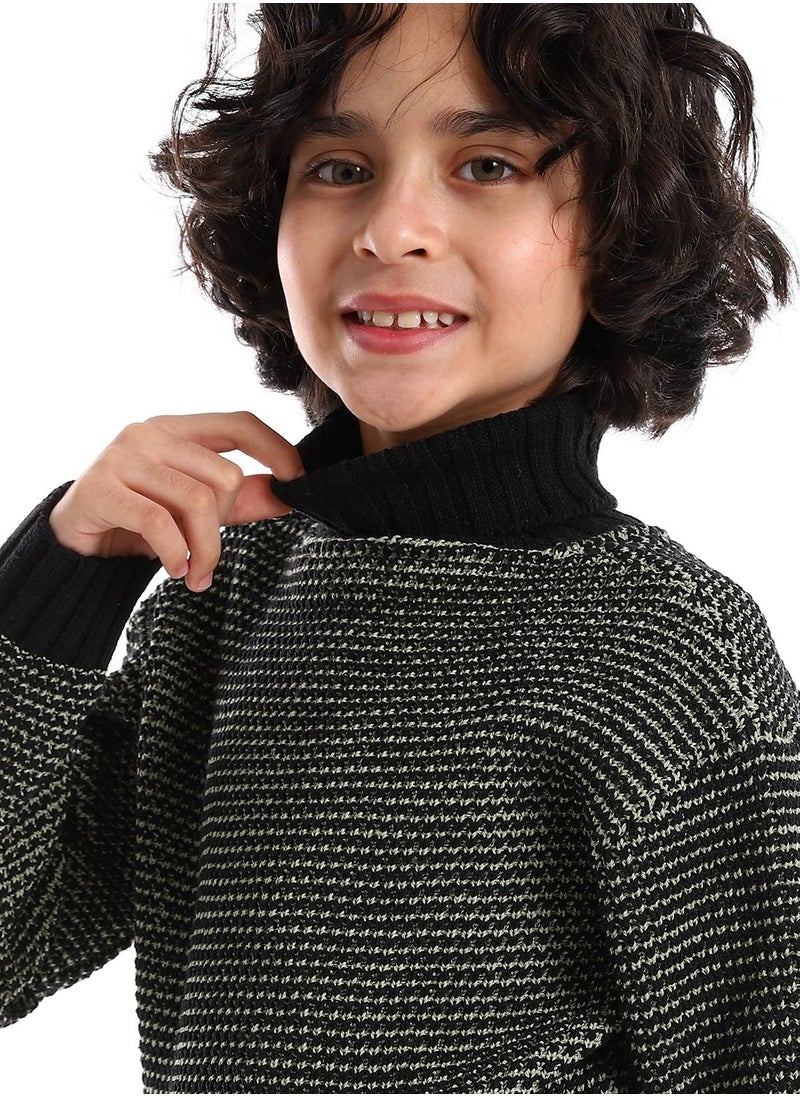 Caesar - Wool Boys Pullover With Multi Design - Image 1