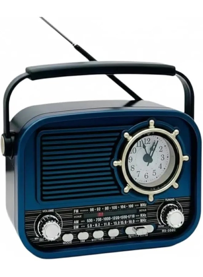 Golon RX-366C AM FM BT MP3 Shortwave Clock Radio - Image 2