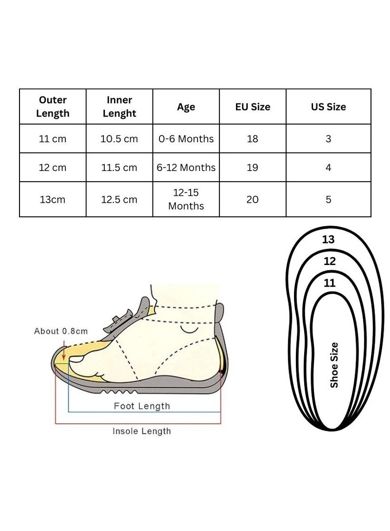 DecoLoral DECOR ME Baby Shoes Newborn Baby Girls With Cute Bow  - Image 2