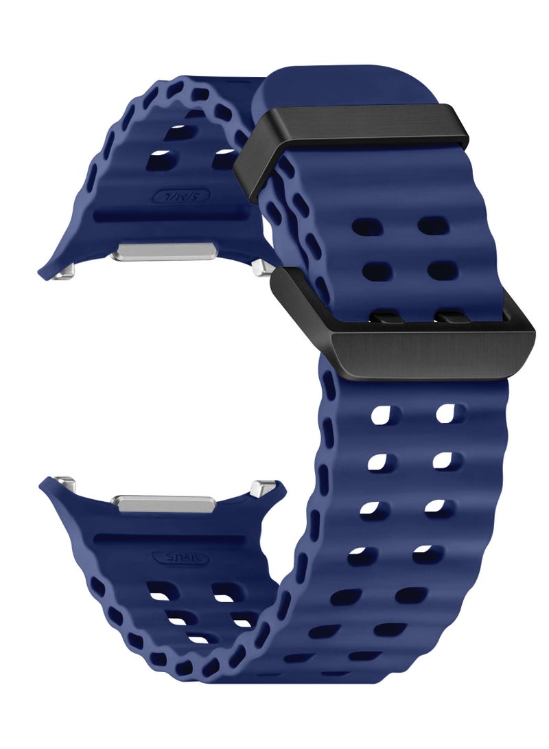 Durable Soft Silicone Sport Replacement Strap – Universal Compatible with Smart Watches (42mm, 44mm, 45mm & 49mm Sizes) - Image 1