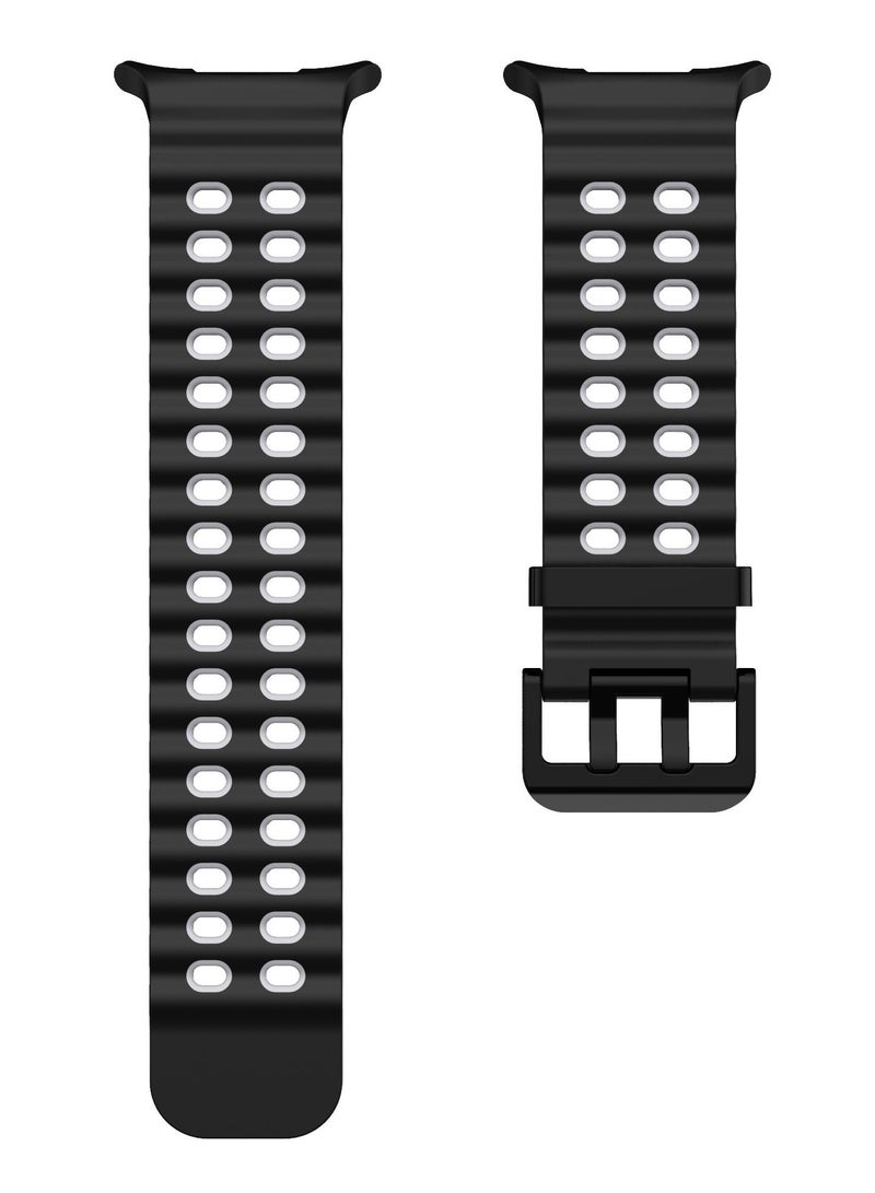 Durable Soft Silicone Sport Replacement Strap – Universal Compatible with Smart Watches (42mm, 44mm, 45mm & 49mm Sizes) - Image 3