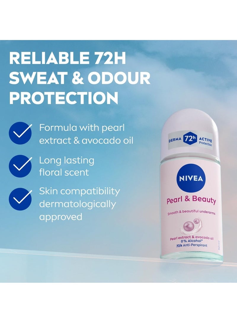 نيفيا رول أون بيرل آند بيوتي 2 × 50 مل 72 ساعة - Image 3