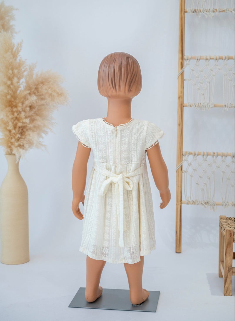 LALEENA Elegant Floral Lace Dress for Baby Girls - Image 5