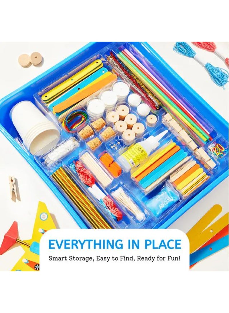 MiDeer Beginner Invention DIY Kit – Enlightenment Laboratory | 200+ Craft Materials & 15 STEM Projects | Kids’ Invention Toy Set with Illustrated Guide & Storage Box | Creative Educational Gift  - Image 5