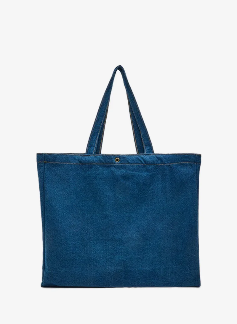 R&b  Printed Denim Shoulder Bag for Women | Best Price UAE