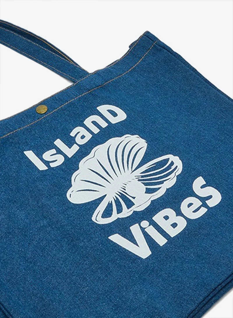 R&b  Printed Denim Shoulder Bag for Women | Best Price UAE