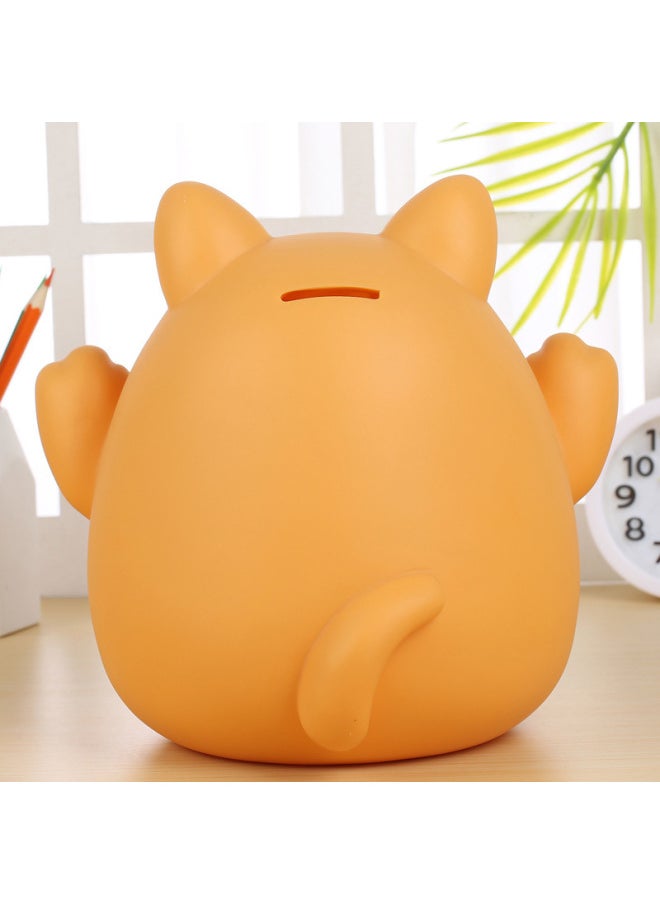 ماركة غير محددة - الإنترنت الأحمر الكرتون زودياك الكلب Longma Sheep Piggy Bank مقاوم للسقوط لطيف Piggy Bank سعة كبيرة فقط لا يمكن إدخالها - اللون: أصفر النمر - الحجم: حجم صغير يمكن إيداعه أو إزالته - Image 1