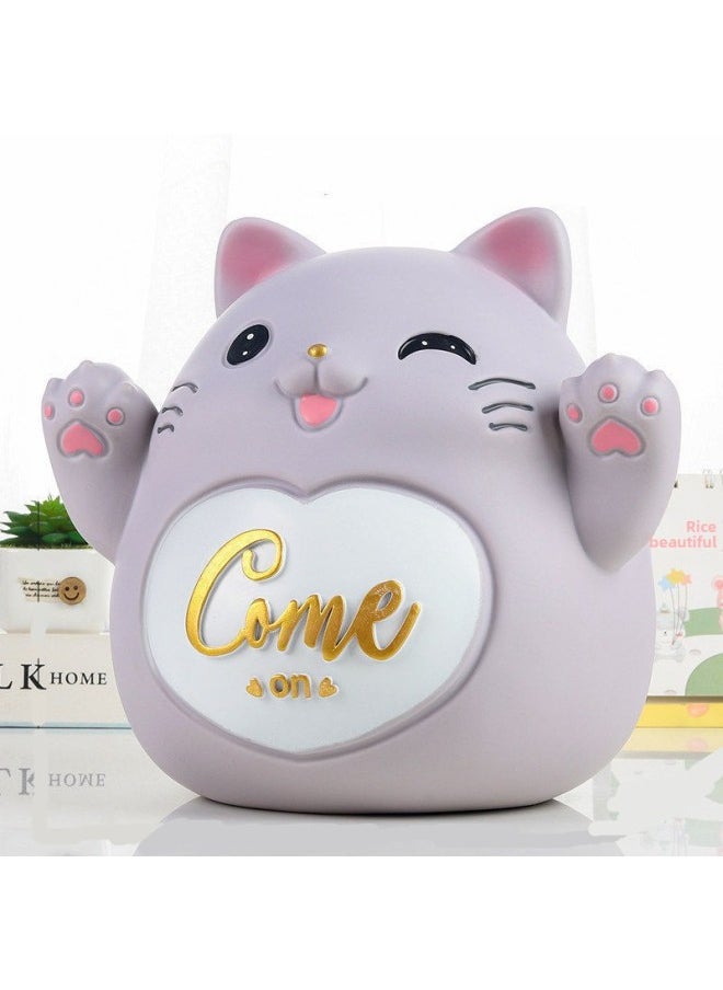 ماركة غير محددة - الإنترنت الأحمر الكرتون زودياك الكلب Longma Sheep Piggy Bank مقاوم للسقوط لطيف Piggy Bank سعة كبيرة فقط لا يمكن إدخالها - اللون: أصفر النمر - الحجم: حجم صغير يمكن إيداعه أو إزالته - Image 1