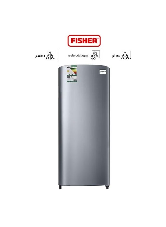 FISHER Fisher Single Door Refrigerator 150 Liters (5.3 Feet) - Sleek Silver Design with Top Freezer for Optimal Storage and Freshness!  - Image 1