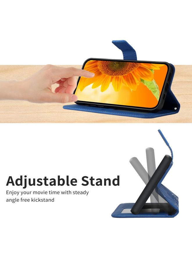 إيروريكس جراب لهاتف Samsung Galaxy S23 FE 5G، جراب هاتف جلدي قلاب بنقشة زهرة الشمس مع حبل تعليق - Image 4