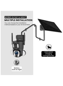 Crony SD3210 Solar PTZ Wireless Dual Lens 10X Zoom Camera  - Image 4