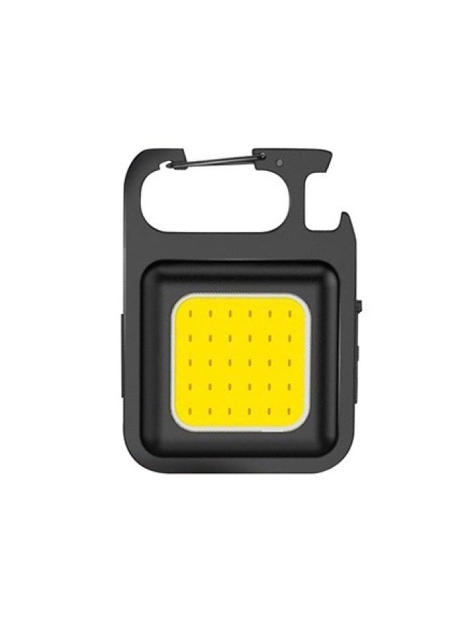 Generic Keychain Light Portable Flashlight Mini Portable Aluminum Alloy Magnetic Emergency Light COB Work Light-Power:High Precision Aluminum Alloy  - Image 3