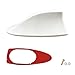 LHDOS Car Shark Fin Antenna Cover Plastic Automotive Signal Roof Aerial Cover with Adhesive Tape Universal Roof Mount Antenna Replacement Vehicle Decorative Cover for Car Truck SUV White - Image 2