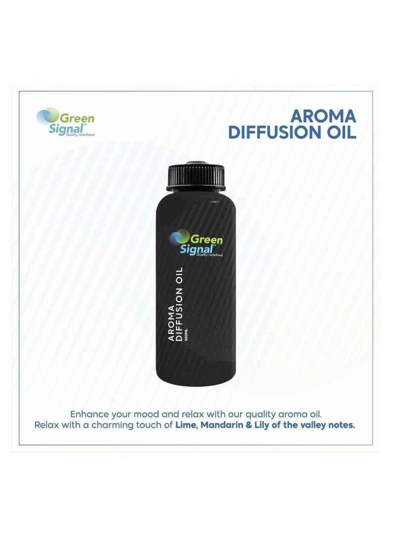 Green Signal Luxury Fragrance Oil 500ml – Elegant & Premium Scent for Diffusers & Humidifiers – Long-Lasting Concentrated Aroma  - Image 2