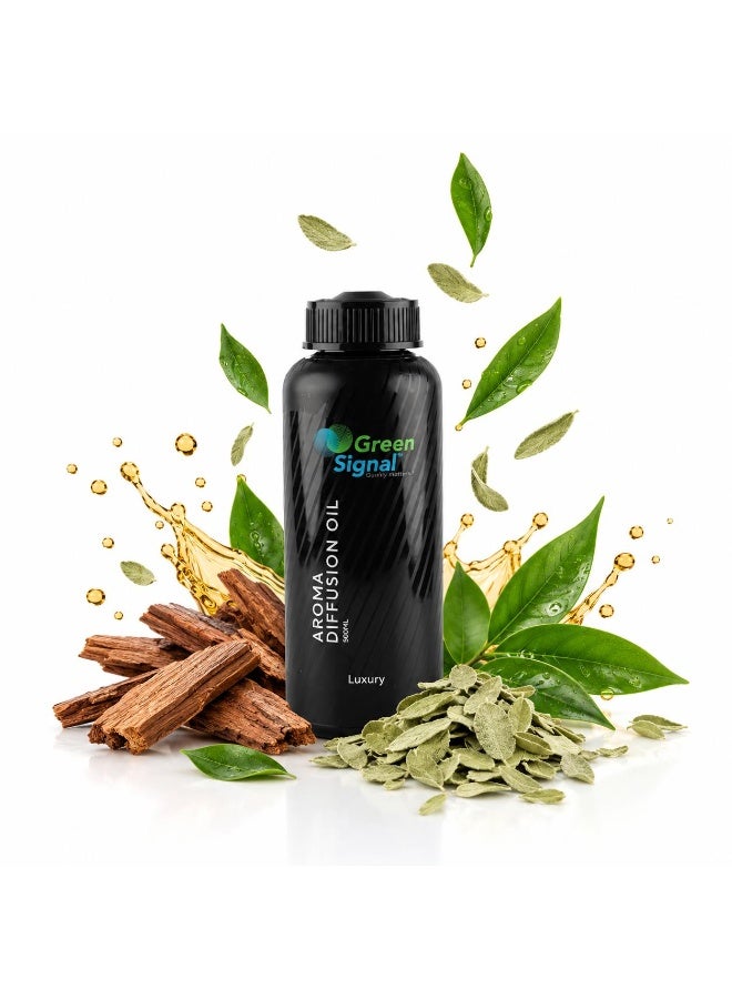 Green Signal Luxury Fragrance Oil 500ml – Elegant & Premium Scent for Diffusers & Humidifiers – Long-Lasting Concentrated Aroma - Image 1