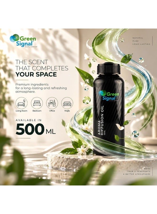 Green Signal Luxury Fragrance Oil 500ml – Elegant & Premium Scent for Diffusers & Humidifiers – Long-Lasting Concentrated Aroma - Image 5