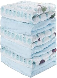 YOOFOSS Yoofoss Baby Muslin Squares 6 Pack Muslin Cloths for Baby 6 Layer Super Soft and Absorbent Baby Muslin Face Cloths 100% Cotton 30x30cm 
