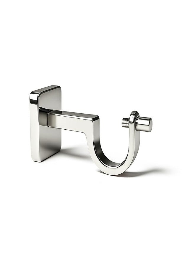 Colornest Silver Curtain Rod Brackets for 1-Inch Curtain Pole | Premium Metal Curtain Holders, 35 Kg Load Capacity| Wall Mount Support Hardware - 2 pcs - Image 5