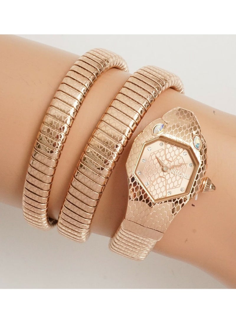 Just Cavalli - Women's Analog oval Shape Stainless Steel Wrist Watch JC1L168M0055 - 22 Mm - Image 1