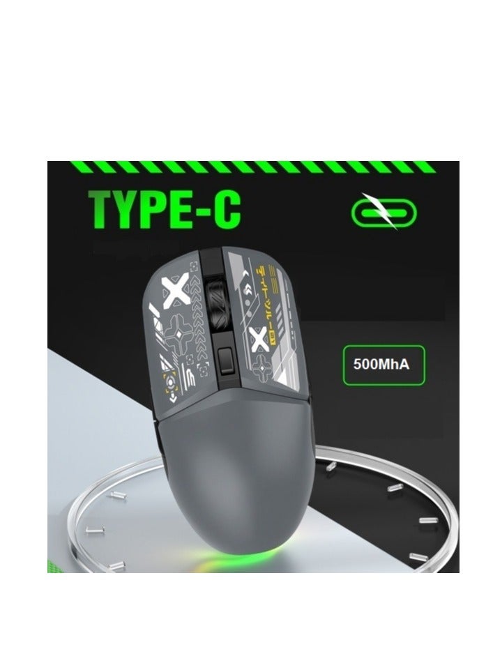 FV-210 Rechargeable Dual-Mode Bluetooth BT5.1 & 2.4G Wireless Connection – Silent Clik – 4 Buttons – 500mAh Power Saving on/off button – PAW 3212 / 3200DPI Optical Sensor – Apandics Design – UV Coating – For Gaming ,Office business ,WIN / iOS/ Android