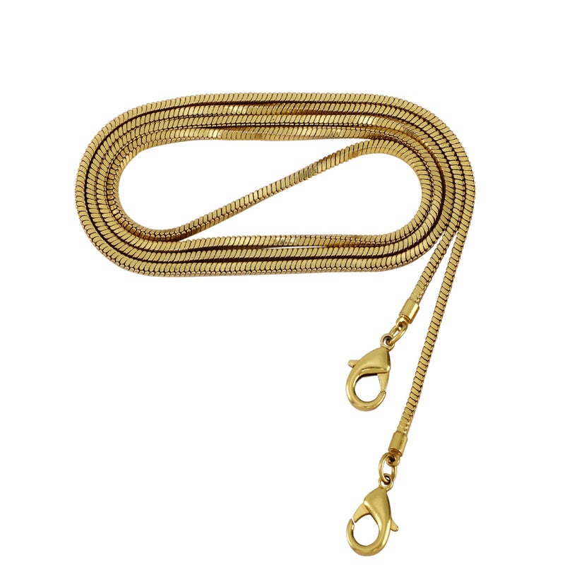 Xiazw Small Square Copper Purse Shoulder Cross Body Handbag Bag Chains Strap Replacement(Antique Gold, 47'')