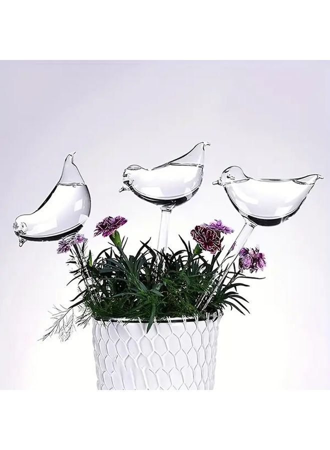6pcs Transparent Bird Shaped Automatic Watering Drippers For Potted Plants - Image 3