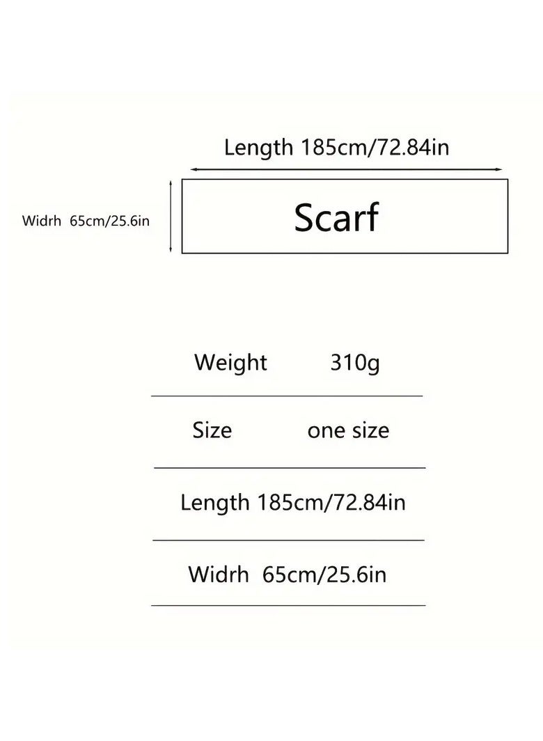 Boho Reversible Kashmiri Women's Scarf, Soft Kashmir-Cotton Blend Tree Pattern Shawl, Winter/Autumn Wind-Resistant Fringed Scarf, Black/Beige, 185x65 cm - Image 4