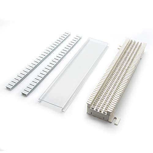 InstallerParts 66 Punch Down Block - Terminating Block for Data Network Wiring, Telephone Punch Down Cabling, Wire Termination - White - Image 3