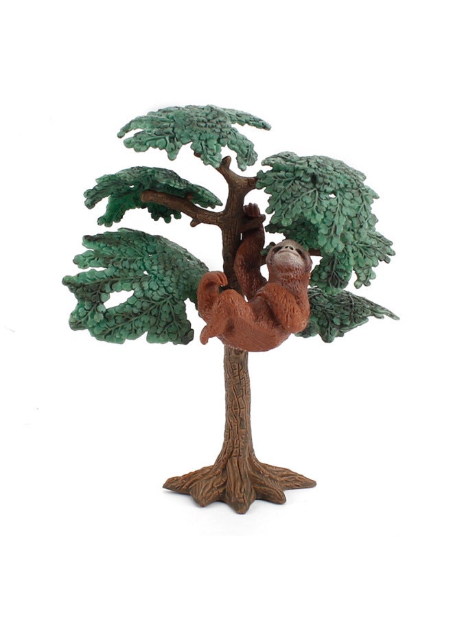 Children's Early Education Cognitive Wildlife Model Sloth Long Arm Orangutan Ape Solid Plastic Hand Toy Ornaments