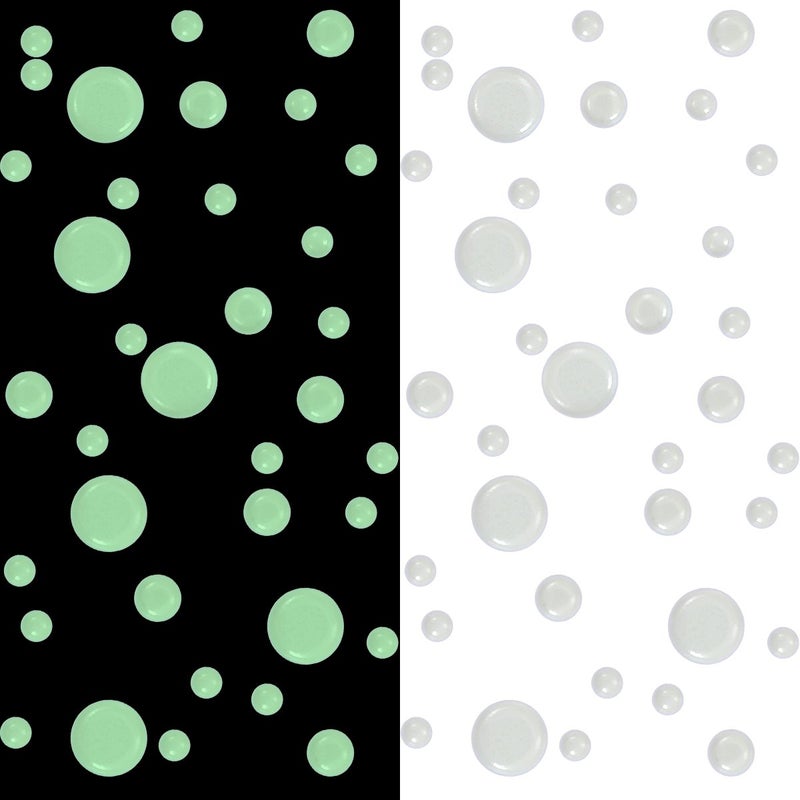 DAGOU Realistic 3D Domed Glow in The Dark Stars,606 Dots for Starry Sky, Home Decor Stickers for Kids Bedding Room(606 Stars) (2*Green) - Image 5