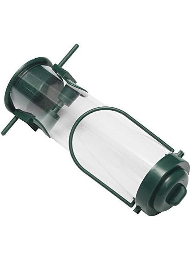 مومو بير وحدة تغذية الطيور المعلقة للحيوانات الأليفة أو الطيور البرية تستخدم في حديقة القفص مزرعة الطيور في الهواء الطلق لطيور الكوكاتيل Lovebird الببغاء والطيور البرية باللون الأخضر - Image 2