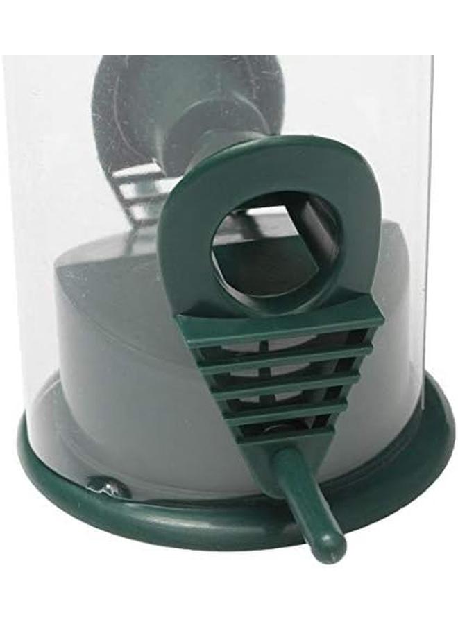 مومو بير وحدة تغذية الطيور المعلقة للحيوانات الأليفة أو الطيور البرية تستخدم في حديقة القفص مزرعة الطيور في الهواء الطلق لطيور الكوكاتيل Lovebird الببغاء والطيور البرية باللون الأخضر - Image 4