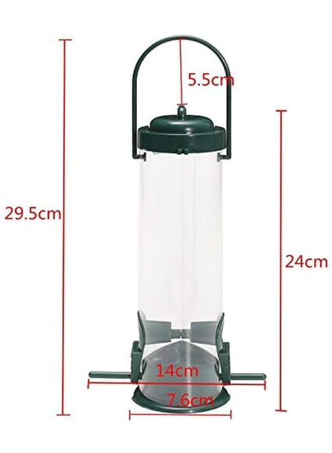 مومو بير وحدة تغذية الطيور المعلقة للحيوانات الأليفة أو الطيور البرية تستخدم في حديقة القفص مزرعة الطيور في الهواء الطلق لطيور الكوكاتيل Lovebird الببغاء والطيور البرية باللون الأخضر - Image 3