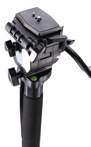 Powerpak Mono-X10 4.8ft Monopod Three Leg self Standing 360 Degree Rotatable with Head for Nikon Canon DSLR Panasonic Video Camera Upto 2.5kg, Black - Image 5