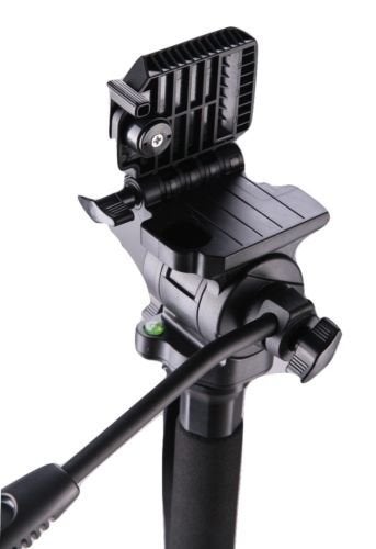 Powerpak Mono-X10 4.8ft Monopod Three Leg self Standing 360 Degree Rotatable with Head for Nikon Canon DSLR Panasonic Video Camera Upto 2.5kg, Black - Image 4