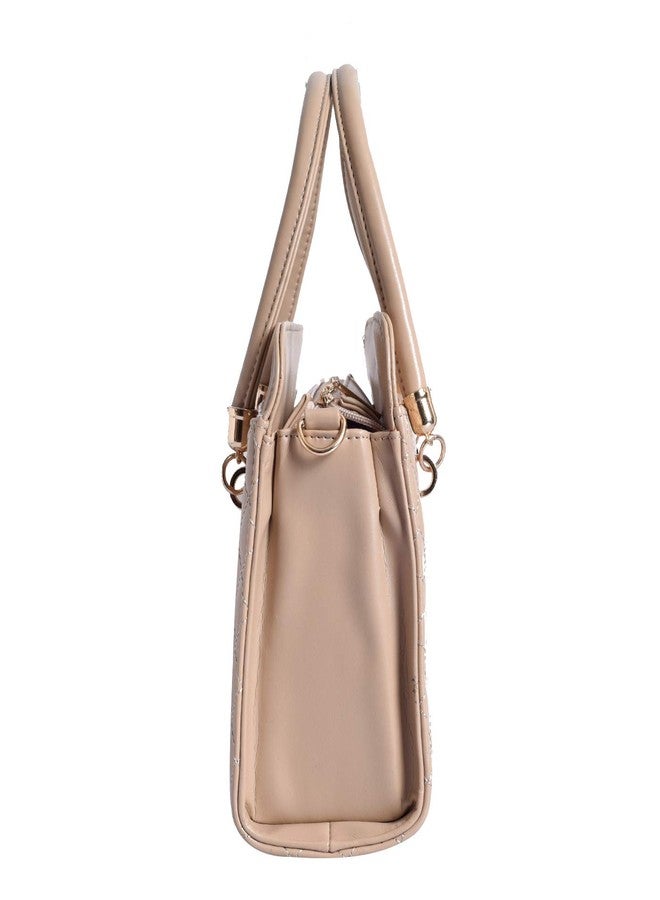 Lino Perros Avril Elle Beige Satchel Bag - Image 3