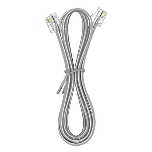 NECABLES Phone Cord 6ft Telephone Cord Phone Cable RJ11 6P4C Male to Male for Landline and Fax - 6 Feet - Image 2