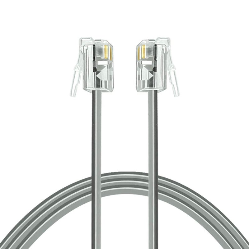 NECABLES Phone Cord 6ft Telephone Cord Phone Cable RJ11 6P4C Male to Male for Landline and Fax - 6 Feet - Image 5