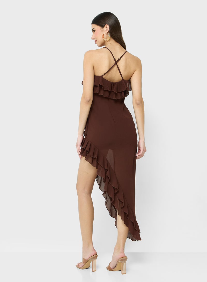 Ginger Ruffled Asymmetric Dress  - Image 2