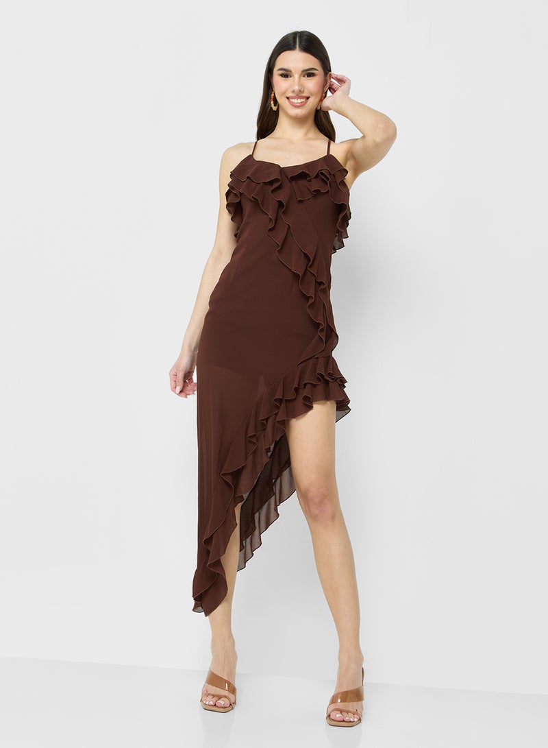 Ginger Ruffled Asymmetric Dress  - Image 4