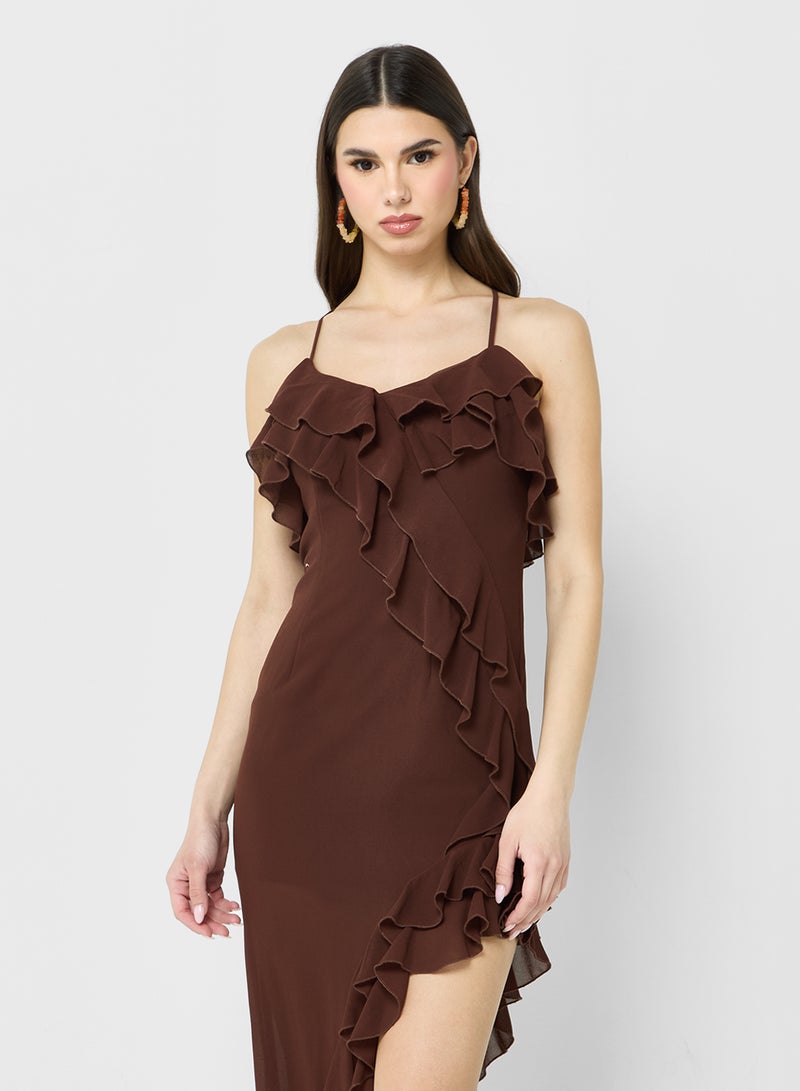Ginger Ruffled Asymmetric Dress  - Image 3
